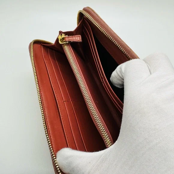 MIU MIU large Crocodile Zip around Wallet